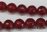 CCN1245 15.5 inches 12mm faceted round candy jade beads wholesale