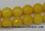 CCN1275 15.5 inches 12mm faceted round candy jade beads wholesale