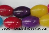 CCN128 15.5 inches 13*18mm rice candy jade beads wholesale