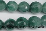 CCN1286 15.5 inches 14mm faceted round rainbow candy jade beads