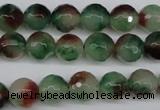 CCN1304 15.5 inches 10mm faceted round rainbow candy jade beads