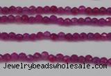 CCN1310 15.5 inches 3mm faceted round candy jade beads wholesale