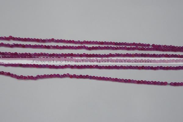 CCN1310 15.5 inches 3mm faceted round candy jade beads wholesale