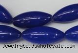 CCN133 15.5 inches 10*25mm rice candy jade beads wholesale