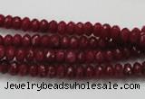 CCN1351 15.5 inches 3*5mm faceted rondelle candy jade beads