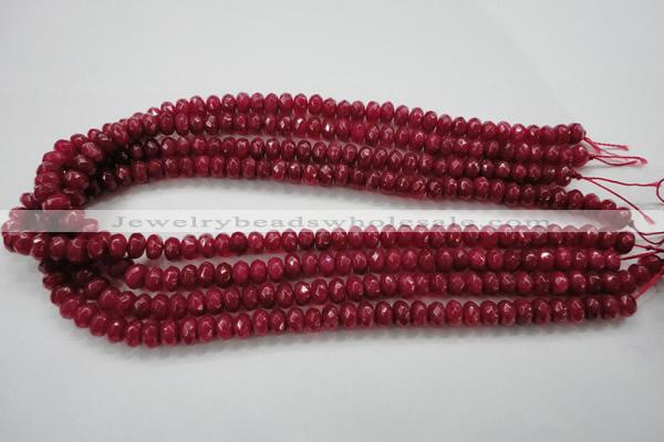 CCN1353 15.5 inches 5*8mm faceted rondelle candy jade beads