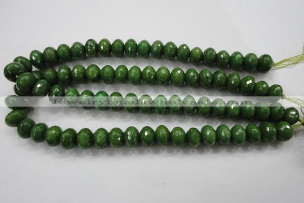 CCN1406 15.5 inches 10*14mm faceted rondelle candy jade beads