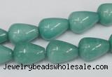 CCN141 15.5 inches 10*14mm teardrop candy jade beads wholesale