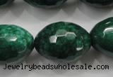 CCN1487 15.5 inches 18*25mm faceted rice candy jade beads wholesale