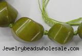 CCN1542 15.5 inches 10*14mm - 20*25mm twisted tetrahedron candy jade beads