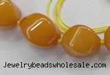 CCN1546 15.5 inches 10*14mm - 20*30mm twisted tetrahedron candy jade beads