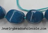 CCN1548 15.5 inches 10*14mm - 20*30mm twisted tetrahedron candy jade beads