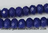 CCN155 15.5 inches 8*12mm faceted rondelle candy jade beads