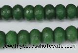 CCN156 15.5 inches 8*12mm faceted rondelle candy jade beads