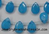 CCN1583 15.5 inches 10*14mm briolette candy jade beads wholesale