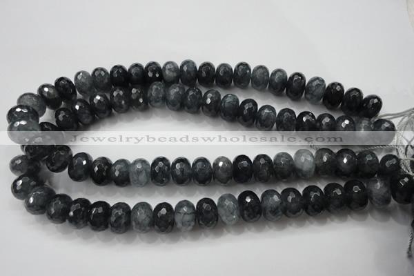 CCN1603 15.5 inches 10*14mm faceted rondelle candy jade beads