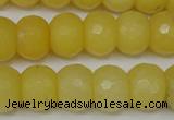 CCN161 15.5 inches 12*16mm faceted rondelle candy jade beads