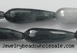 CCN1612 15 inches 10*30mm faceted teardrop candy jade beads