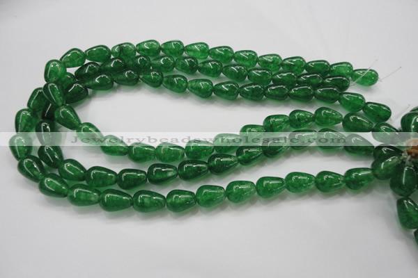 CCN1661 15.5 inches 10*14mm teardrop candy jade beads wholesale