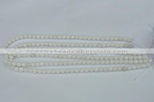 CCN1800 15 inches 4mm faceted round candy jade beads wholesale