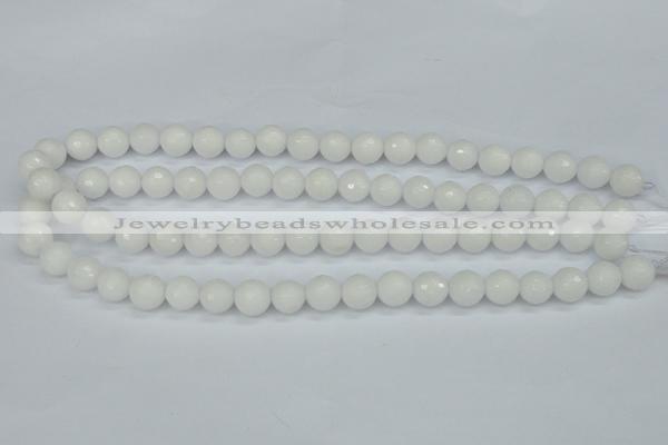 CCN1803 15 inches 10mm faceted round candy jade beads wholesale