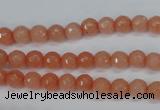 CCN1810 15 inches 4mm faceted round candy jade beads wholesale