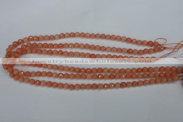 CCN1810 15 inches 4mm faceted round candy jade beads wholesale