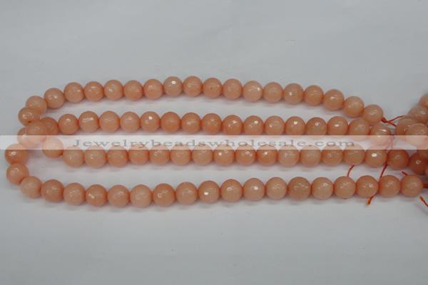 CCN1813 15 inches 10mm faceted round candy jade beads wholesale