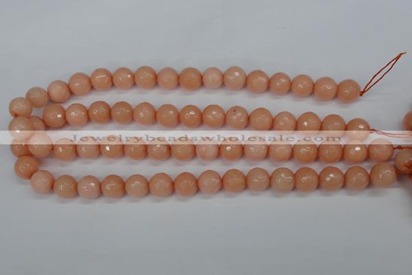 CCN1814 15 inches 12mm faceted round candy jade beads wholesale