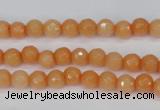 CCN1820 15 inches 4mm faceted round candy jade beads wholesale