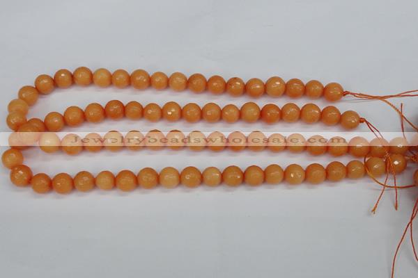 CCN1823 15 inches 10mm faceted round candy jade beads wholesale