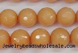 CCN1824 15 inches 12mm faceted round candy jade beads wholesale