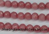 CCN1832 15 inches 8mm faceted round candy jade beads wholesale