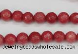 CCN1842 15 inches 8mm faceted round candy jade beads wholesale