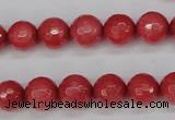 CCN1843 15 inches 10mm faceted round candy jade beads wholesale