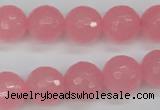 CCN1854 15 inches 12mm faceted round candy jade beads wholesale