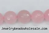 CCN1855 15 inches 14mm faceted round candy jade beads wholesale