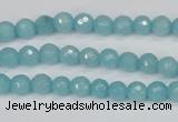 CCN1860 15 inches 4mm faceted round candy jade beads wholesale