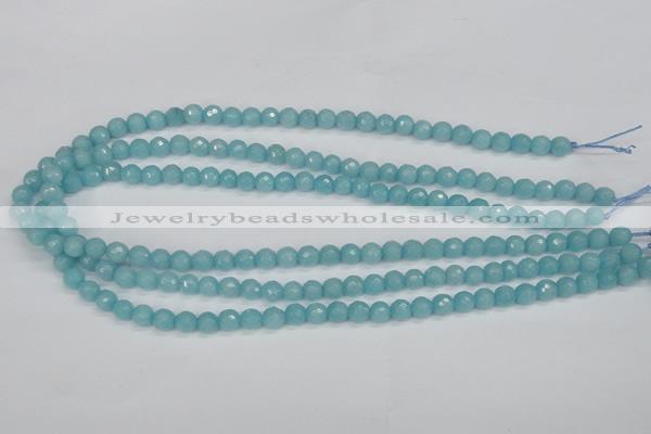 CCN1860 15 inches 4mm faceted round candy jade beads wholesale