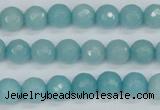 CCN1862 15 inches 8mm faceted round candy jade beads wholesale