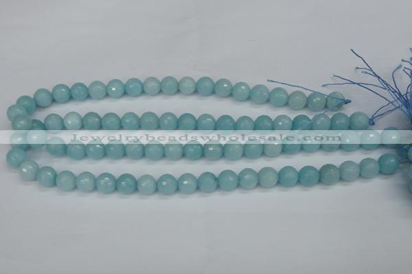 CCN1863 15 inches 10mm faceted round candy jade beads wholesale