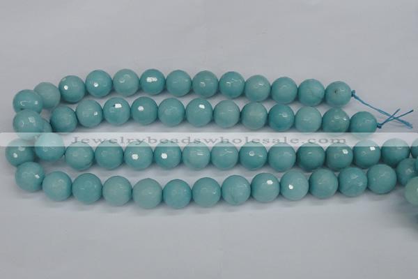 CCN1865 15 inches 14mm faceted round candy jade beads wholesale