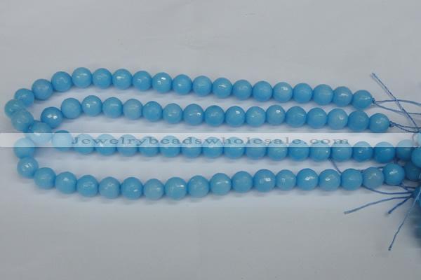 CCN1873 15 inches 10mm faceted round candy jade beads wholesale