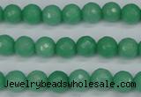 CCN1882 15 inches 8mm faceted round candy jade beads wholesale