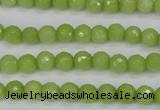 CCN1900 15 inches 4mm faceted round candy jade beads wholesale