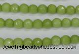 CCN1901 15 inches 6mm faceted round candy jade beads wholesale