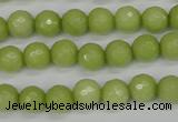 CCN1902 15 inches 8mm faceted round candy jade beads wholesale