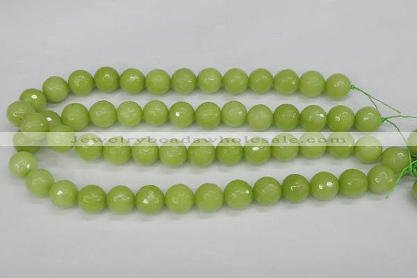 CCN1905 15 inches 14mm faceted round candy jade beads wholesale