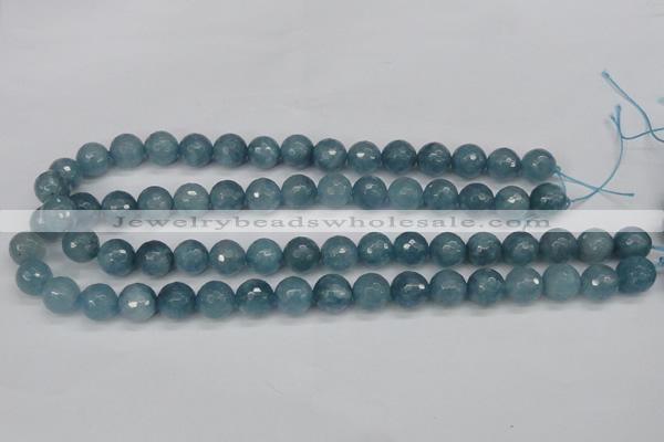 CCN1914 15 inches 12mm faceted round candy jade beads wholesale