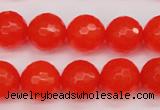 CCN1955 15 inches 14mm faceted round candy jade beads wholesale